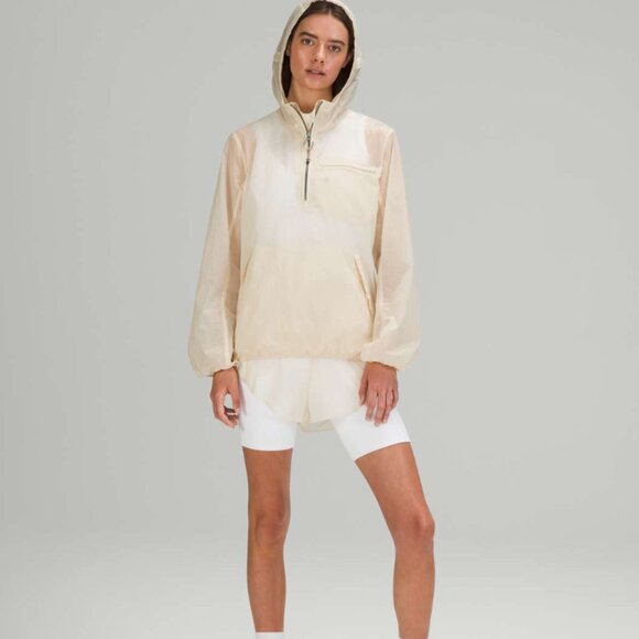 Lululemon 'Step Out Anorak' - Translucent 'White Opal' Color, Size Medium - Picture 1 of 11
